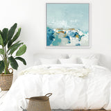 Shop Sea Pebbles (Square) Canvas Art Print-Abstract, Blue, PC, Square, View All-framed wall decor artwork