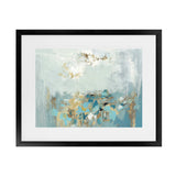 Shop Nu Bleu Art Print-Abstract, Blue, Grey, Horizontal, PC, Rectangle, View All-framed painted poster wall decor artwork