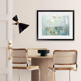 Shop Nu Bleu Art Print-Abstract, Blue, Grey, Horizontal, PC, Rectangle, View All-framed painted poster wall decor artwork