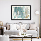 Shop Blue Glaze Canvas Art Print-Abstract, Blue, Horizontal, Landscape, PC, Rectangle, View All-framed wall decor artwork