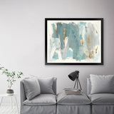 Shop Blue Glaze Art Print-Abstract, Blue, Horizontal, Landscape, PC, Rectangle, View All-framed painted poster wall decor artwork