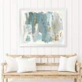 Shop Blue Glaze Art Print-Abstract, Blue, Horizontal, Landscape, PC, Rectangle, View All-framed painted poster wall decor artwork