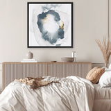 Shop Enchanted I (Square) Canvas Art Print-Abstract, Blue, PC, Square, View All, White-framed wall decor artwork