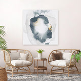 Shop Enchanted I (Square) Canvas Art Print-Abstract, Blue, PC, Square, View All, White-framed wall decor artwork