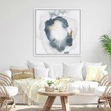 Shop Enchanted I (Square) Canvas Art Print-Abstract, Blue, PC, Square, View All, White-framed wall decor artwork