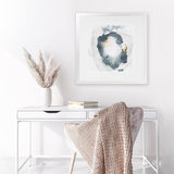 Shop Enchanted I (Square) Art Print-Abstract, Blue, PC, Square, View All, White-framed painted poster wall decor artwork