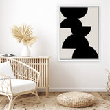 Shop Balance Together Canvas Art Print-Abstract, Black, PC, Portrait, Rectangle, View All-framed wall decor artwork