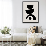 Shop Arched Together Canvas Art Print-Abstract, Black, PC, Portrait, Rectangle, View All-framed wall decor artwork