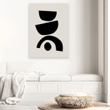 Shop Arched Together Canvas Art Print-Abstract, Black, PC, Portrait, Rectangle, View All-framed wall decor artwork