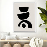 Shop Arched Together Canvas Art Print-Abstract, Black, PC, Portrait, Rectangle, View All-framed wall decor artwork