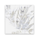 Shop Faded Leaves I (Square) Canvas Art Print-Abstract, Grey, PC, Square, View All, White-framed wall decor artwork