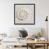 Shop Neutral Shells I (Square) Canvas Art Print-Abstract, Neutrals, PC, Square, View All-framed wall decor artwork