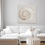 Shop Neutral Shells I (Square) Canvas Art Print-Abstract, Neutrals, PC, Square, View All-framed wall decor artwork