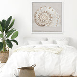 Shop Neutral Shells I (Square) Canvas Art Print-Abstract, Neutrals, PC, Square, View All-framed wall decor artwork