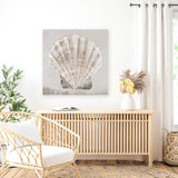 Shop Neutral Shells II (Square) Canvas Art Print-Abstract, Neutrals, PC, Square, View All-framed wall decor artwork