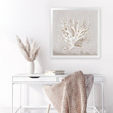 Shop Neutral Shells IV (Square) Art Print-Abstract, Neutrals, PC, Square, View All-framed painted poster wall decor artwork