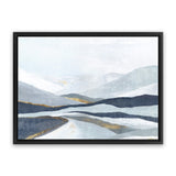 Shop Far Away Land I Canvas Art Print-Abstract, Blue, Horizontal, PC, Rectangle, View All-framed wall decor artwork