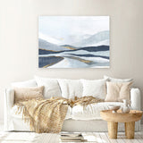 Shop Far Away Land I Canvas Art Print-Abstract, Blue, Horizontal, PC, Rectangle, View All-framed wall decor artwork