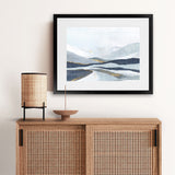 Shop Far Away Land I Art Print-Abstract, Blue, Horizontal, PC, Rectangle, View All-framed painted poster wall decor artwork