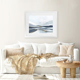 Shop Far Away Land I Art Print-Abstract, Blue, Horizontal, PC, Rectangle, View All-framed painted poster wall decor artwork