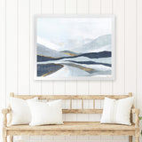 Shop Far Away Land I Art Print-Abstract, Blue, Horizontal, PC, Rectangle, View All-framed painted poster wall decor artwork