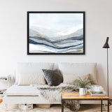 Shop Far Away Land II Canvas Art Print-Abstract, Blue, Horizontal, PC, Rectangle, View All-framed wall decor artwork