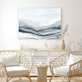 Shop Far Away Land II Canvas Art Print-Abstract, Blue, Horizontal, PC, Rectangle, View All-framed wall decor artwork