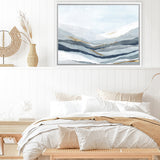 Shop Far Away Land II Canvas Art Print-Abstract, Blue, Horizontal, PC, Rectangle, View All-framed wall decor artwork