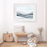 Shop Far Away Land II Art Print-Abstract, Blue, Horizontal, PC, Rectangle, View All-framed painted poster wall decor artwork