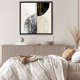 Shop New Balance II (Square) Canvas Art Print-Abstract, Black, Neutrals, PC, Square, View All-framed wall decor artwork