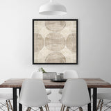 Shop Organic Circles I (Square) Canvas Art Print-Abstract, Neutrals, PC, Square, View All-framed wall decor artwork