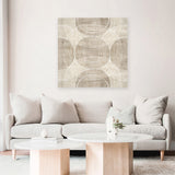 Shop Organic Circles I (Square) Canvas Art Print-Abstract, Neutrals, PC, Square, View All-framed wall decor artwork