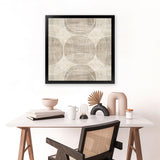 Shop Organic Circles I (Square) Art Print-Abstract, Neutrals, PC, Square, View All-framed painted poster wall decor artwork