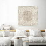 Shop Organic Circles II (Square) Canvas Art Print-Abstract, Neutrals, PC, Square, View All-framed wall decor artwork