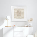 Shop Organic Circles II (Square) Art Print-Abstract, Neutrals, PC, Square, View All-framed painted poster wall decor artwork