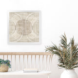 Shop Organic Circles II (Square) Art Print-Abstract, Neutrals, PC, Square, View All-framed painted poster wall decor artwork
