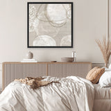 Shop Natural Vibe I (Square) Canvas Art Print-Abstract, Neutrals, PC, Square, View All-framed wall decor artwork