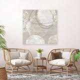 Shop Natural Vibe I (Square) Canvas Art Print-Abstract, Neutrals, PC, Square, View All-framed wall decor artwork