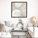 Shop Natural Vibe II (Square) Canvas Art Print-Abstract, Neutrals, PC, Square, View All-framed wall decor artwork