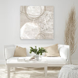 Shop Natural Vibe II (Square) Canvas Art Print-Abstract, Neutrals, PC, Square, View All-framed wall decor artwork