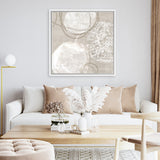 Shop Natural Vibe II (Square) Canvas Art Print-Abstract, Neutrals, PC, Square, View All-framed wall decor artwork