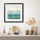 Shop Cerulean Haze I (Square) Art Print-Abstract, Blue, Green, PC, Square, View All-framed painted poster wall decor artwork