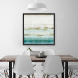 Shop Cerulean Haze II (Square) Canvas Art Print-Abstract, Blue, Green, PC, Square, View All-framed wall decor artwork