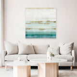 Shop Cerulean Haze II (Square) Canvas Art Print-Abstract, Blue, Green, PC, Square, View All-framed wall decor artwork