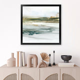 Shop Prologue I (Square) Art Print-Abstract, Blue, Green, PC, Square, View All, White-framed painted poster wall decor artwork