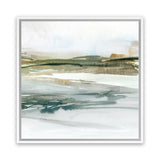 Shop Prologue I (Square) Canvas Art Print-Abstract, Blue, Green, PC, Square, View All, White-framed wall decor artwork