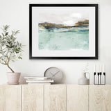 Shop Betamax I Art Print-Abstract, Blue, Horizontal, Landscape, PC, Rectangle, View All-framed painted poster wall decor artwork