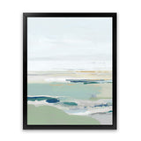 Shop Burbank Blue I Art Print-Abstract, Green, PC, Portrait, Rectangle, View All, White-framed painted poster wall decor artwork