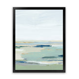 Shop Burbank Blue II Art Print-Abstract, Green, PC, Portrait, Rectangle, View All, White-framed painted poster wall decor artwork