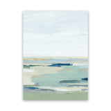 Shop Burbank Blue II Canvas Art Print-Abstract, Green, PC, Portrait, Rectangle, View All, White-framed wall decor artwork